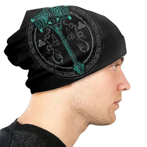 Bonnet Viking Mjolnir imprimé 3D pour style décontracté - 3