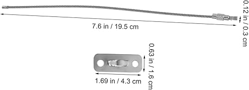 Miniatura 8 de BESTonZON Juego de 6 juegos de anclaje para muebles antipunta, correas de pared de acero inoxidable para armarios y estanterías resistentes a