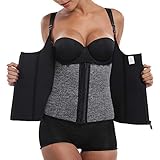 Die Taillenmieder mit stark Bauch Weg Effekt, Innen: 3 Reihen Hakenverschlüsse bietet verschiedene Ebenen der Kompression zu reduzieren und formen Ihre Taille, außen: Reißverschluss auf das Oberteil, leicht zu ziehen aus der Boden. Double Control gibt Ihnen eine schlankere und cleane Optik