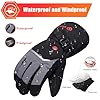 SAVIOR HEAT Rechargeable Heated Gloves with 3 Heating Levels - Electric Ski Gloves, Touchscreen, Waterproof for Men Women