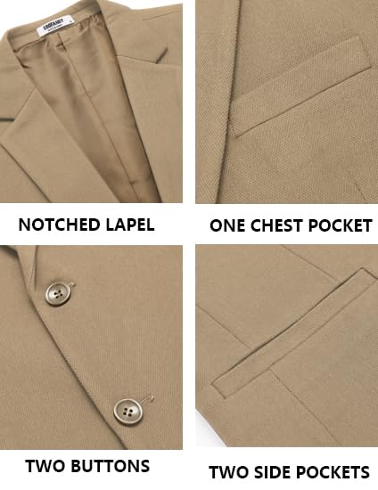 Blazer décontracté homme COOFANDY fini les vestes rigides avec ce costume tricot M - 7