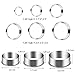 KSPOWWIN 9 Pieces Stainless Steel Cookie Cutter Set Biscuit Plain Edge Round Cutters Metal Ring Baking Molds