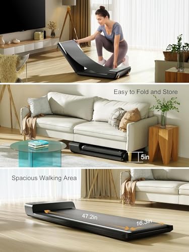 Image of WALKINGPAD A1Pro Foldable Walking Pad Treadmill for Home Office, Under Desk Treadmill with Adaptive Speed Control, Compact Design for Small Spaces, No Assembly Needed