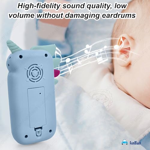 Image of FunBlast Cartoon Musical Mobile Phone for Kids, Mobile with Light & Sound Toys for Babies | Educational Toys for Kids 3+ Years /Boys /Girls-1 Unit (Blue2)