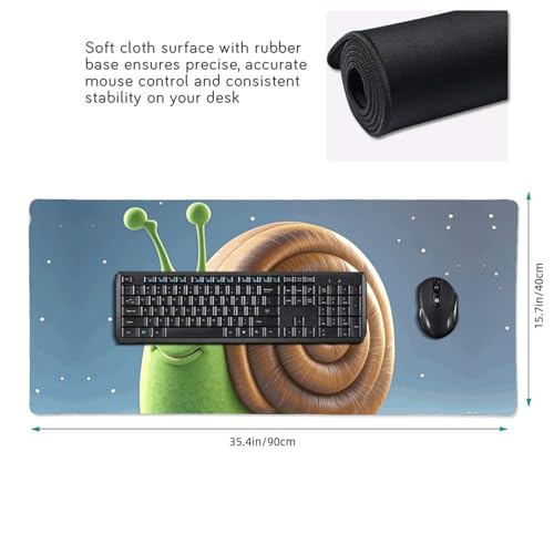 Tapis de souris de jeu escargot pour protéger votre table des rayures de clavier