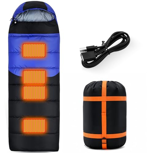 Macarrie Bolsa de Dormir Calefactable 5 Zonas Sobre 3 Niveles USB para Clima Frío miniatura 1