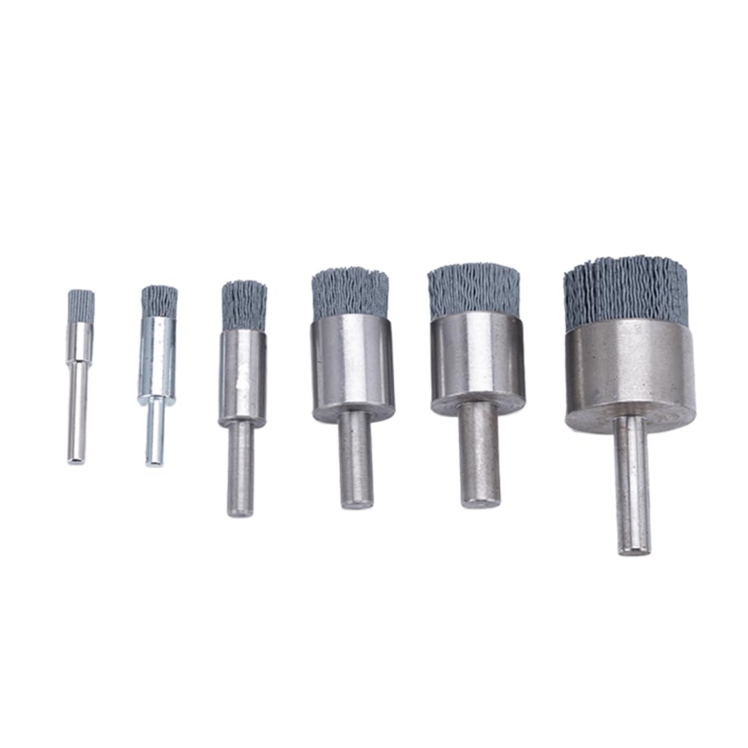 Cepillo de pulido de alambre abrasivo de carburo de silicio - Diámetro de 2 a 40 mm for desbarbado de metales y acabado de superficies(28mm Silicon Carbide)