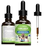 Pet Wellbeing - Lung Gold for Dogs - Natural Breathing support for Dogs - 2oz(59ml)
