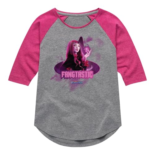 Monster High - Draculaura AKA Fangtastic - Toddler & Youth Girls Raglan Graphic T-Shirt