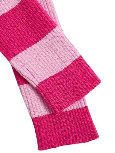 Image of Floerns Women's Tie Front Long Sleeve Rib Knit Shrug Sweaters Cardigan Crop Top Pink and Purple Large