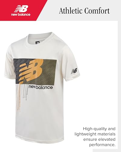 Image of New Balance Boys Shorts Set - 2 Piece Active Performance Athletic Shirt and Basketball Gym Shorts with Pockets