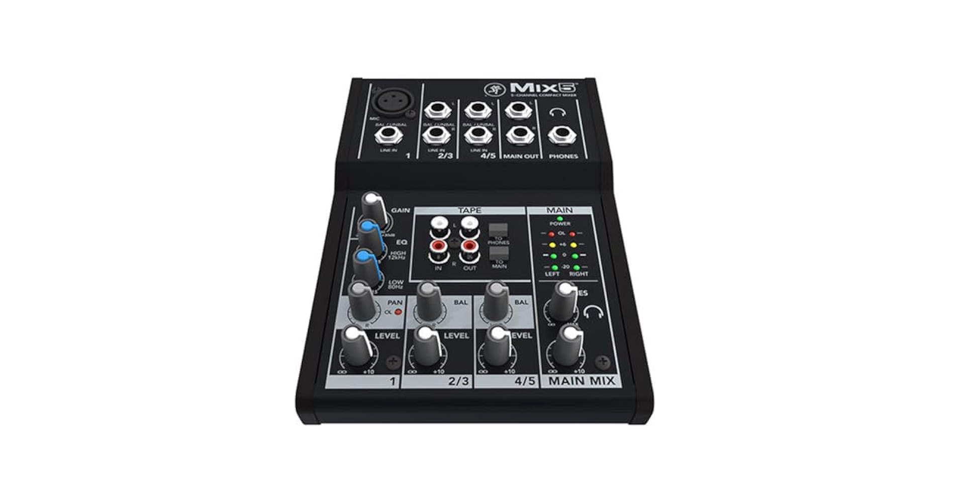 極美品5-CHANNEL COMPACT MIXER MIX5＋純正アダプター 18V AC/AC Adapter Power Supply For Mackie Mix5 5-channel