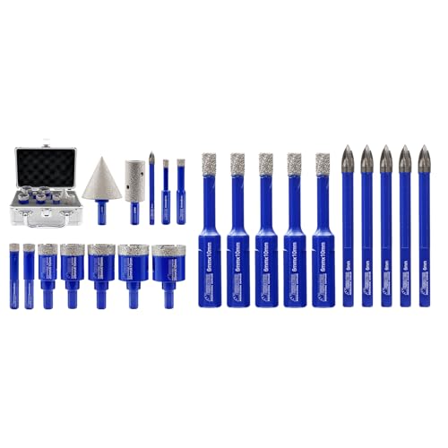 Brocas diamantadas para taladro kit 12 piezas varios tamaños miniatura 1