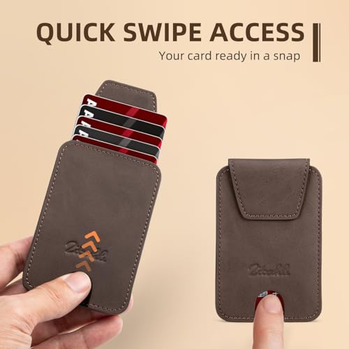 Zitahli Slim Wallet for Men and Women 6-8 Cards Minimalist Leather Credit Card Holder Front Pocket RFID Blocking Gifts Ideal Choice2