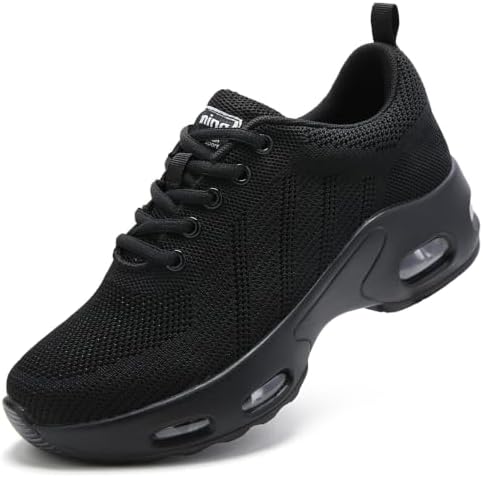 Myztra Laufschuhe Damen Mit Luftpolster Bequeme Leichte Sneaker Damen | Turnschuhe Damen Mit Guter Dämpfung, Sportschuhe Damen Breiter Rutschfeste Joggingschuhe Orthopädische Schuh