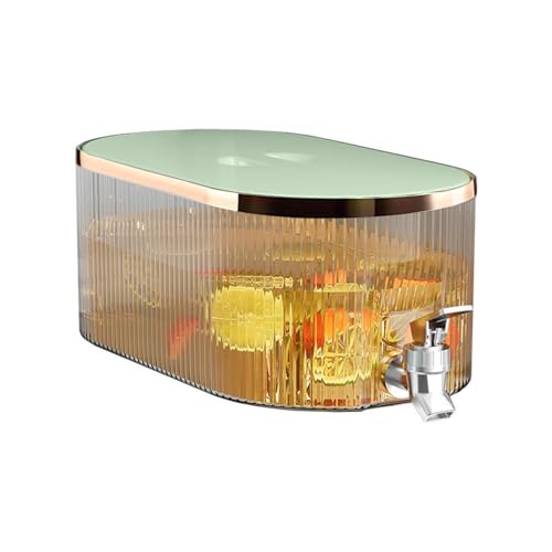Dispensador de bebidas Bucket – Boquilla de jarra líquida, receptor de bebidas, recipiente de almacenamiento de zumo de hielo reutilizable, recipiente de gran capacidad para picnic, colección de bodas