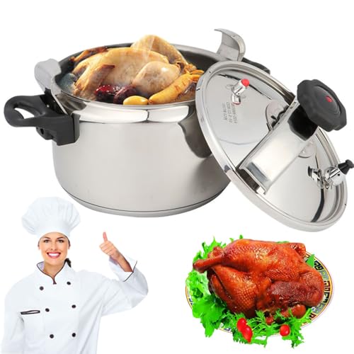 olla a presion olla express 15 litros | Pressure Cooker | a prueba de explosiones con dispositivos de protección con indicador de presión | compatible con cocinas de gas | cocina de inducción