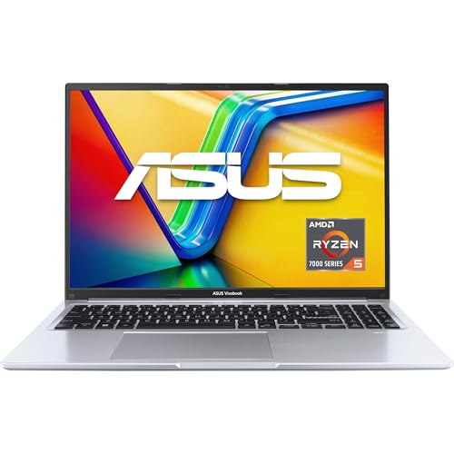 Prijenosno računalo ASUS Vivobook 16 M1605YA | 16' WUXGA 16:10 IPS zaslon | AMD Ryzen 5 7430U | 16 GB RAM | SSD od 512 GB | AMD Radeon | Win11 Početna | QWERTY | Cool srebro