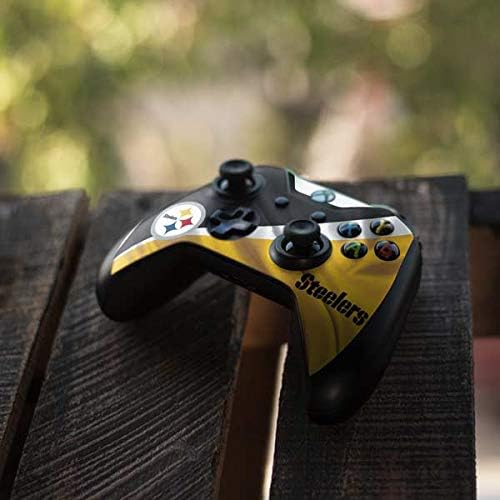 Skinit Decal Gaming Skin Compatible with Xbox One X Controller - Officially Licensed NFL Pittsburgh Steelers Design
