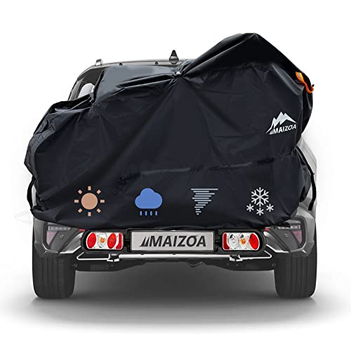 Maizoa Bicycle Cover For Transportation, Outdoor Storage Of 2 Bicycles, 600D Oxford Tear-Resistant High-Pressure Waterproof And Sun-Proof Material, Suitable For Car And Truck Transportation Of Bicycle Cover, When Traveling #TOP29