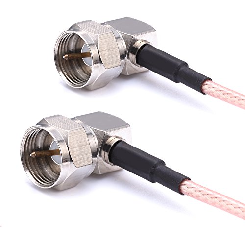 AWINLI Typ F Stecker auf Stecker Stecker M/M Adapter Stecker Pigtail Rg179 RG179 Koaxialkabel 12Cm