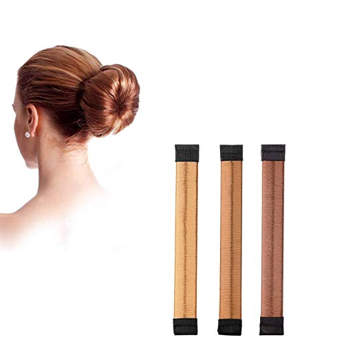 Hair Bun Maker, SiYing Fast Donut Bun Maker DIY Beauty Crown and Magic Donut Hair Bun Making Roll Tool Ponytail Holder - 3 Pack