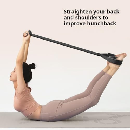 Image of 2025 New Yoga Pedal Resistance Fabric Band with Handles Anti-Broken Elastic Sit Up Pull Rope for Strength Training 120lb Full-Body Excercise Band Portable Unisex Resistance Exercise Bands