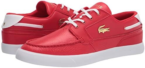 Lacoste mens Bayliss Deck Boat Shoe, Red/Wht, 10.5 US | Image 6