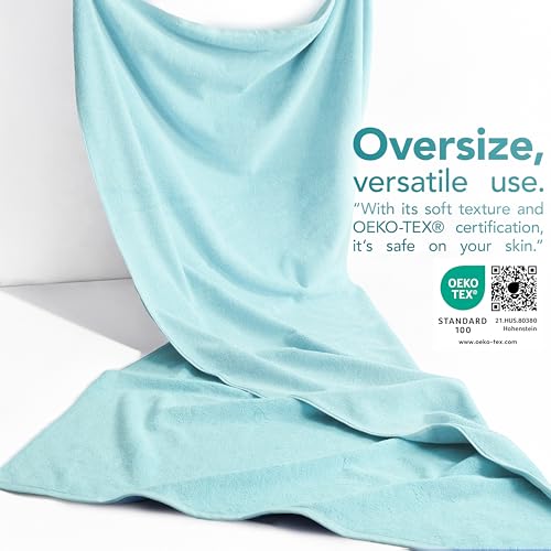 Image of American Soft Linen 100% Cotton Luxury Turkish Towels, 40x80 XL Bath Sheet | Soft Absorbent Quick Dry OEKO Tex Standard 100 Certificated Durable Machine Washable Breathable Premium Hotel Quality