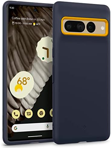 Caseology Nano Pop for Google Pixel 7 Pro Case [Military Grade Drop Tested] Dual Layer Silicone Case - Blueberry Navy