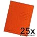 Produktbild Original Falken 25er Pack Premium Einschlagmappe. Made in Germany. Aus extra starkem Colorspan-Karton mit 3 Innenklappen DIN A4 orange Juris-Mappe Sammelmappe Dokumentenmappe für Büro und Schule