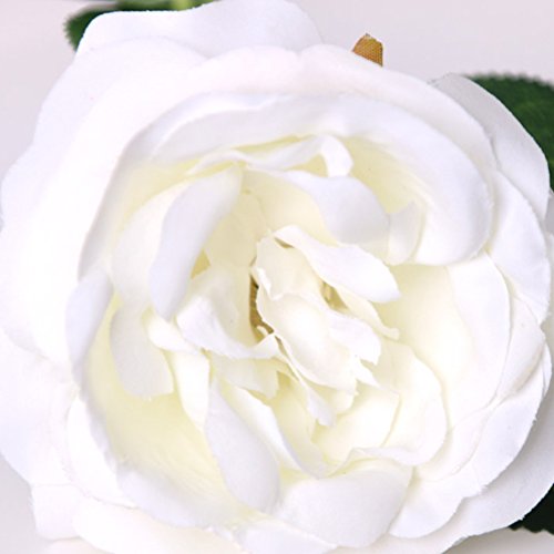 BESTOYARD 10 peças de flores artificiais falsas para decoração de hotel de casa (branca)