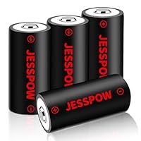 CR123A Batterie, 3,7V Akku Wiederaufladbare für Taschenlampen Kameras Mikrofon Warnsystem, cr 123a batterien – 4 Stück