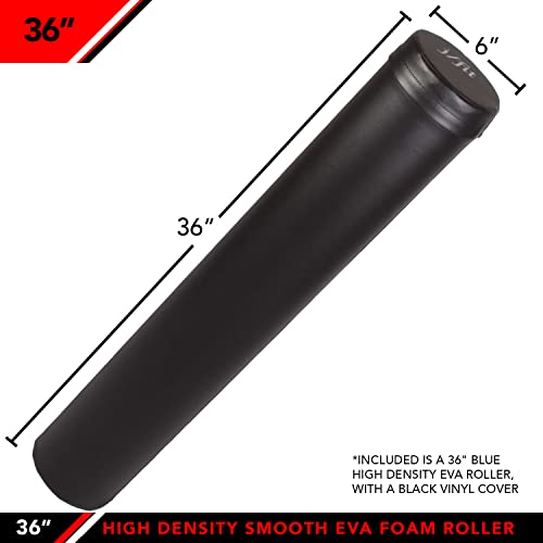 Jfit High Density Eva Foam Roller With Vinyl Cover, 36-Inch, Black #TOP1