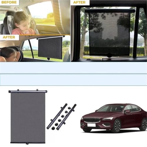 Pare soleil rétractable pour Volvo S90 V90 isolant la chaleur intérieure auto - 6