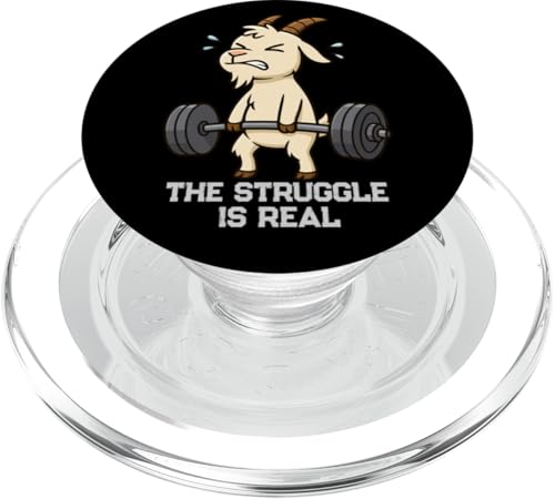 Goat Deadlift Gymrats La lotta è un vero sollevamento uomini donne PopSockets PopGrip per MagSafe