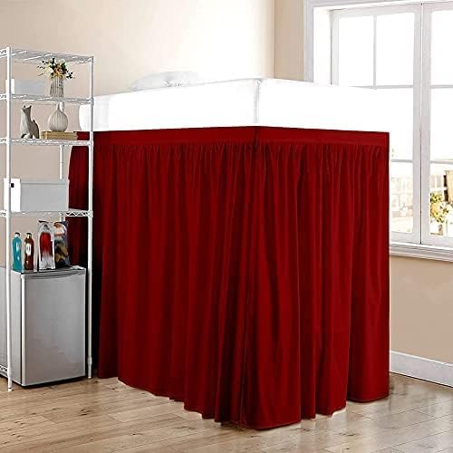 Shreem Linen Dorm Room Dust Ruffled Bed Skirt, 100 Microfiber Bed Skirt, Extra Long