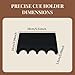 Zxpjkyu 4 Slot Pool Cue Holder for Table Cue Rest Compact Accessories Portable Pool Stick Holder Claw Rod Organizer for Club Bar, Black