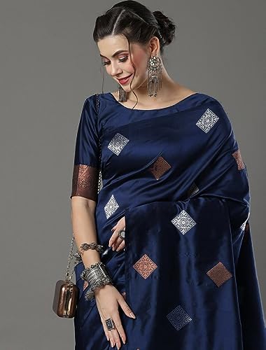 Image of Flosive Women's Fabulous Mix Color Kanjivaram Sona Chandi Silk Saree