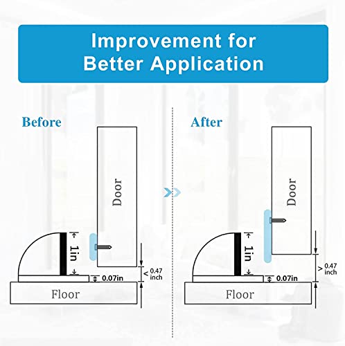 20 Pieces Door Stoppers, Magnetic Door Stop, Brushed Satin, Black Flush Modern Floor Mount Magnetic Door Catch Door Holder Keep Door Open #TOP2