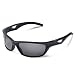 Duduma Polarized Sport Mens Sunglasses for Baseball Fishing Golf Running Cycling with Fashion Women Sunglasses and Men Sunglasses Tr80821 Flexible Superlight Frame (Matte Black Frame, Black Lens)