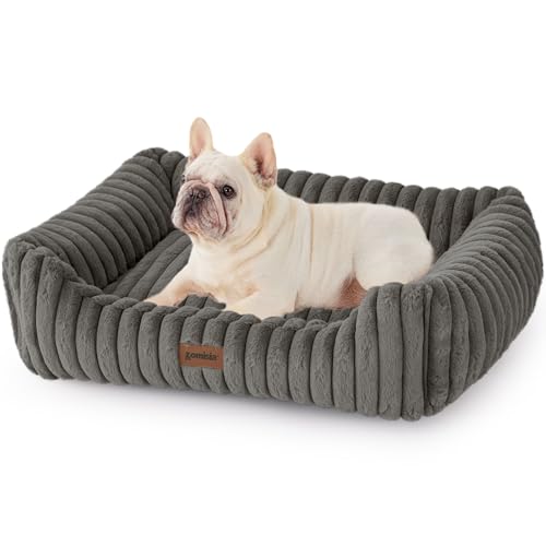 ZOMISIA Dog Bed Medium Size Dog - Large Rectangle Orthopedic Pet Bed with Fluffy Washable Cover and...