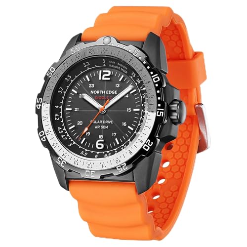 Montres solaires hommes pour marathon et survie en pleine nature