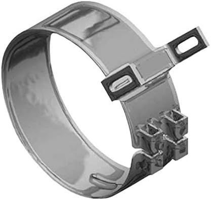 Chrome Exhaust Clamp Wide 8 Inch Fits Kenworth AeroCab