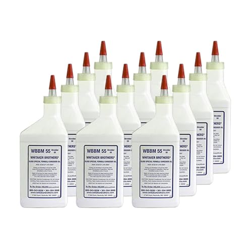 Whitaker Brothers 12 Pints of Paper Shredder Oil (case of 12 x 1 Pint Bottles)