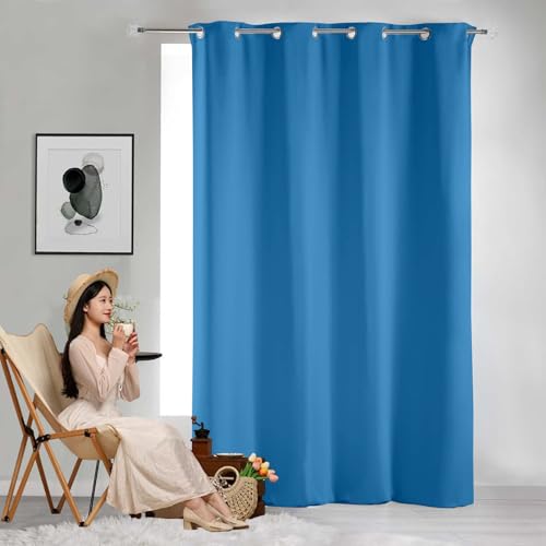 GAIFNAG Rideau Vitrage Occultant 50 x 80 cm Opaque à Oeillets Isolation Lumiere Anti UV Decoration Rideau Thermique Isolant Anti Chaleur pour Mariage de Noël...