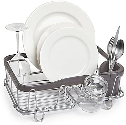SINKIN Expandable Multiuse Sink Rack charcoal l Versatile 3-in-1 Dish Rack