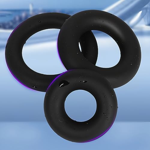 コックリング ペニス シリコン ペニスリング シリコン製 Yemax 大人のおもちゃ アダルトグッズ男性用 ペニス リング ぺニス拘束具 弾力 シリコンリング ぺニス こっくりんぐ ぺにすリング 初心者 日常着可 ブラック 3点セット-M - 画像6