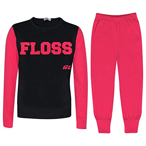 Pyjamas enfants filles garçons rose à imprimé Floss pour des nuits douces