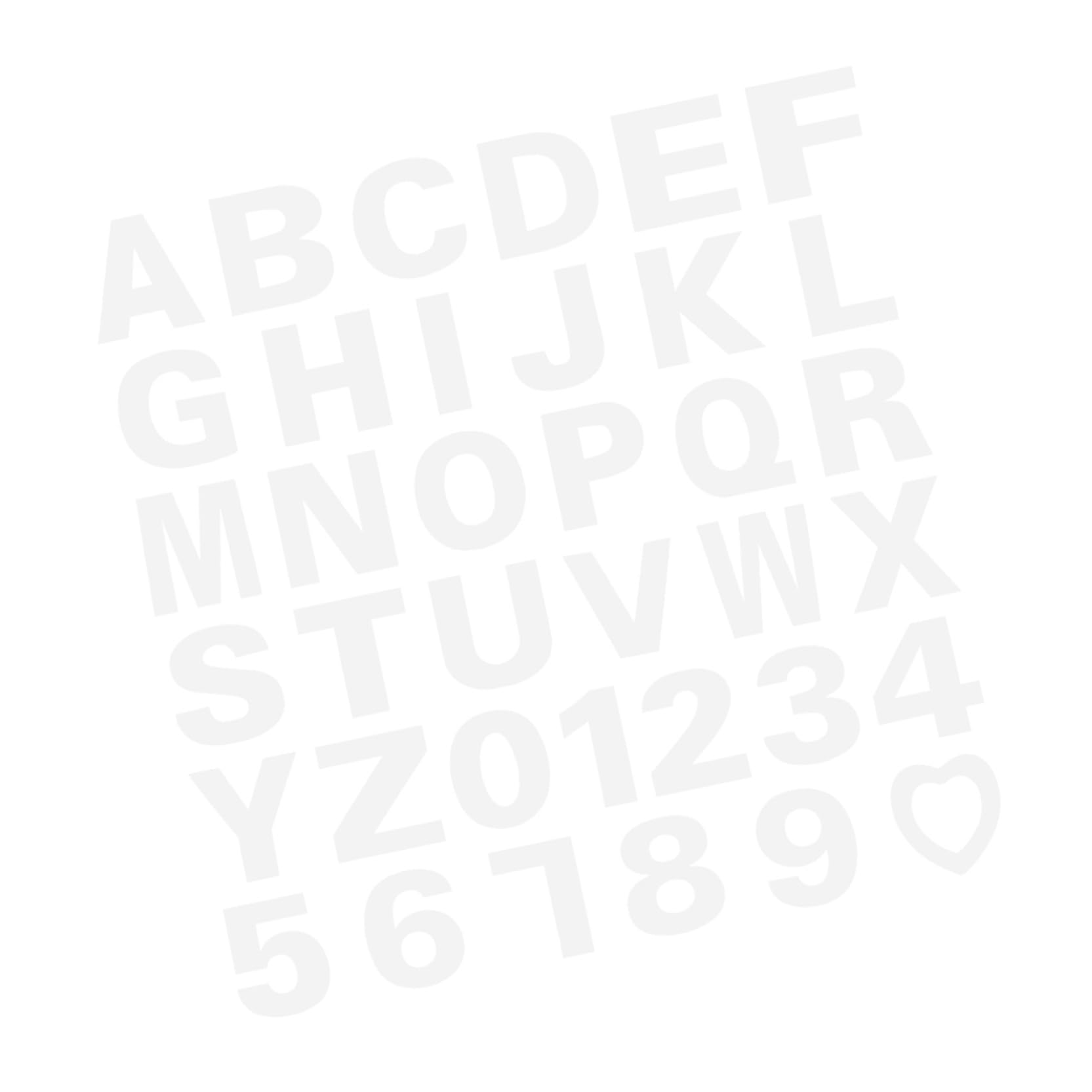 Stencil Lettere Bianco Pezzi 37 Numeri Torte Pet | Compleanni e Preparazioni Fai da Te, Riutilizzabile Antiaderente, Facile da Pulire e Salvaspazio